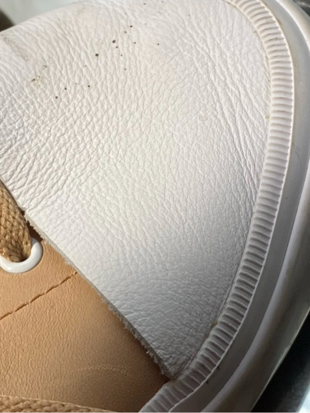 Sperry Women's Tan Canvas Lace-Up Sneakers with White Toe